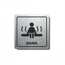 Piktogram stříbrný Sauna