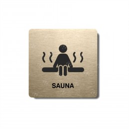 Piktogram zlatý Sauna
