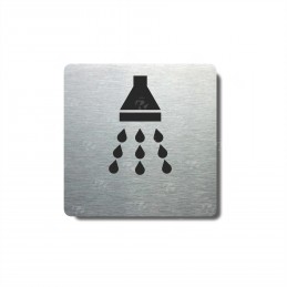 Piktogram stříbrný Sprcha