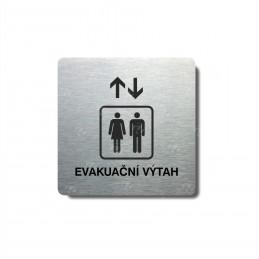 Piktogram stříbrný Evakuační výtah