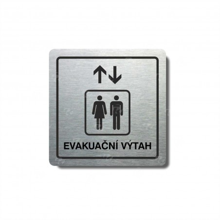 Piktogram (80x80mm) "Evakuační výtah"