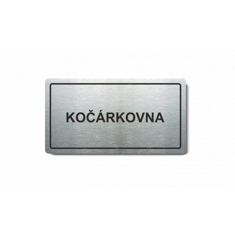 Piktogram stříbrný Kočárkovna