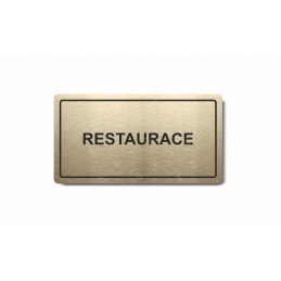 Piktogram zlatý Restaurace