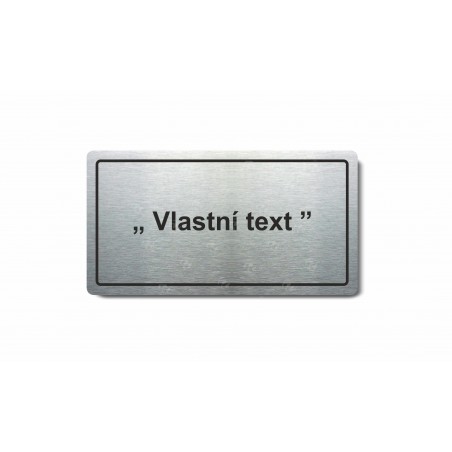 Piktogram (80x150mm) "Vlastní text"