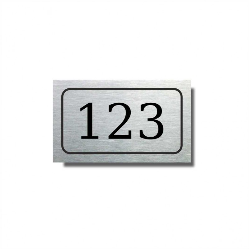 Číslo na dveře stříbrná