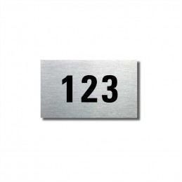 Číslo na dveře stříbrná