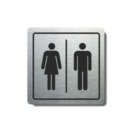 Piktogram (80x80mm) "WC ženy,muži"