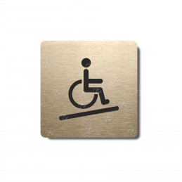 Piktogram zlatý Invalidé nájezd
