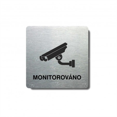 Piktogram (80x80mm) "Monitorováno"