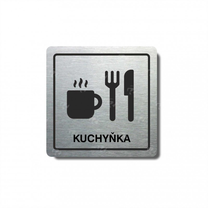 Piktogram stříbrný Kuchyňka